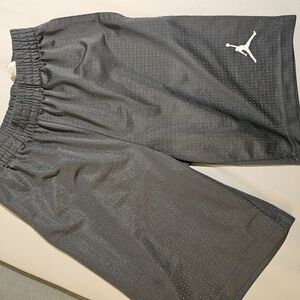 Jordan Charcoal Elastic Waist Shorts Like New